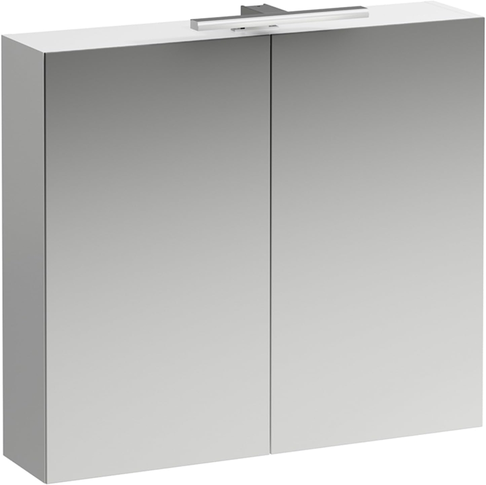 LAUFEN BASE Spiegelschrank 800 mm, 2 Türen, LED- Licht Element, Farbe: Multicolor - H4028021109991 Bild 1