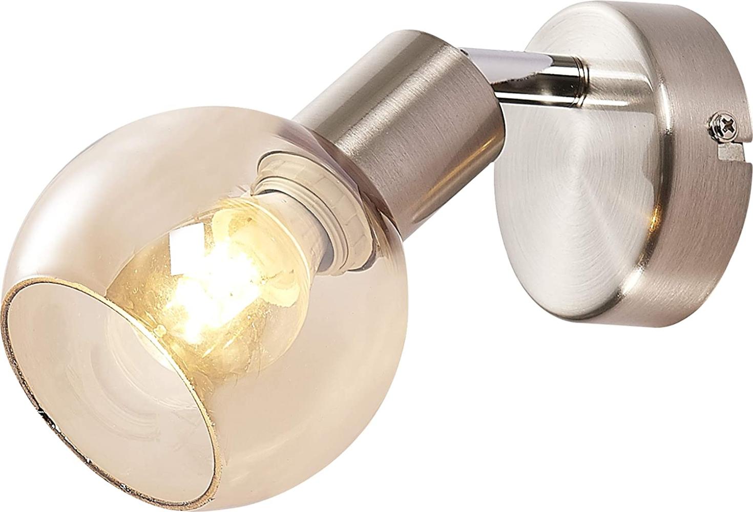 Nino Leuchten Wandleuchte Wandlampe E14 40 Watt Glas amber 81210123 Bild 1
