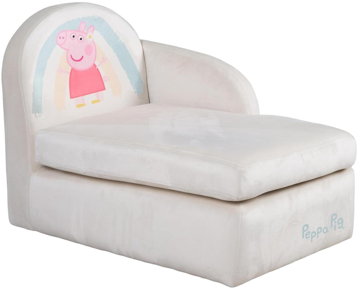 roba Kindersofa Peppa Pig im Lounge Stil - Beige / Rosa Bild 1