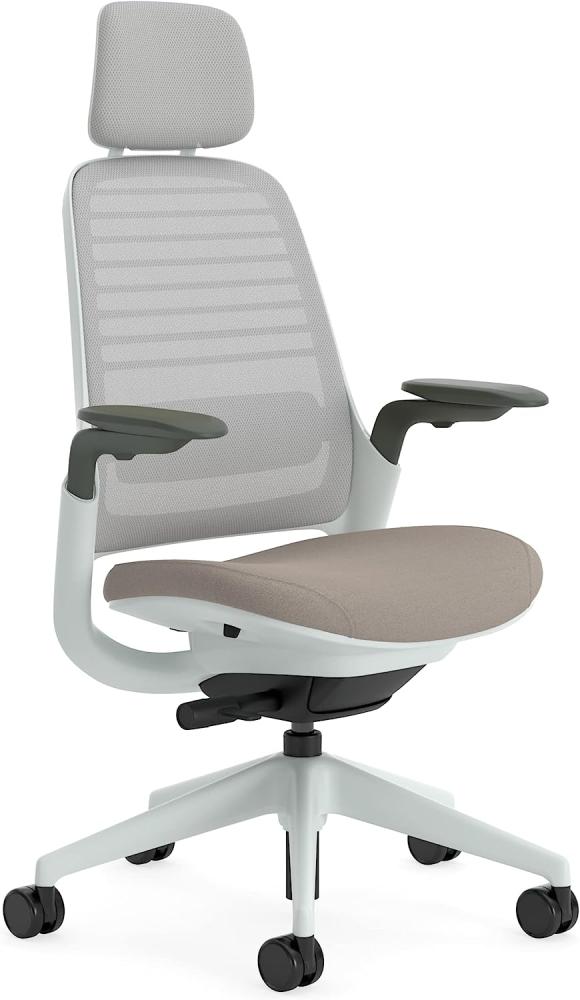 Steelcase Series 1 with headrest Bürostuhl, Plastic, Trüffel, 66 x 64 x 112 Bild 1