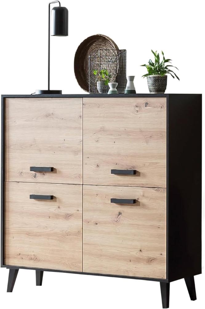 Highboard II Artona - Artisan Eiche / Schwarz Bild 1