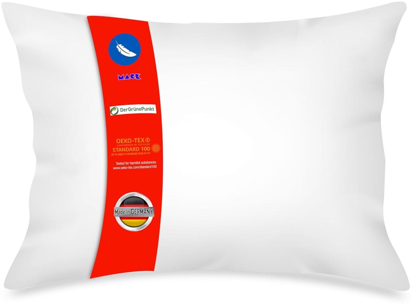 Mack - Basic Kissen Set mit Federfüllung - Federkissen für einen erholsamen Schlaf - 50x70 cm - 4er Set Bild 1