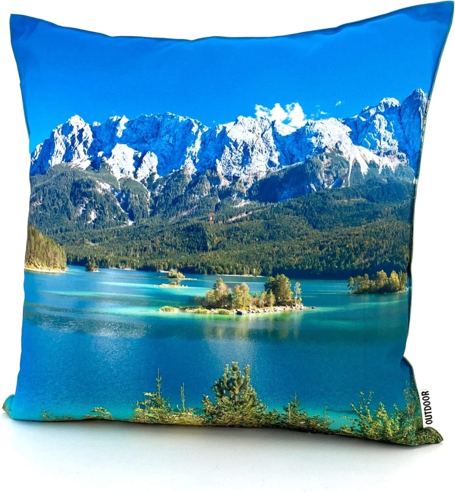 heimtexland Dekokissen Outdoorkissen 45x45 Outdoor Garten Deko Kissen, Lotus Effekt, schmutz- und wasserabweisend, inkl. Füllung Bild 1