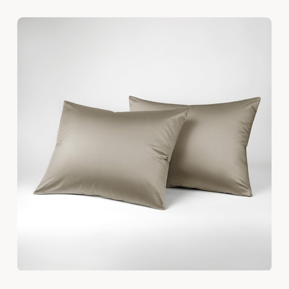 Seralino Kissenbezüge Set aus 100% Lyocell (Tencel) in Gr. 40x80, 80x80, 40x60cm, (2 Stück), besonders weich, schnelltrocknend, atmungsaktiv, aus Eukalyptusfasern Bild 1