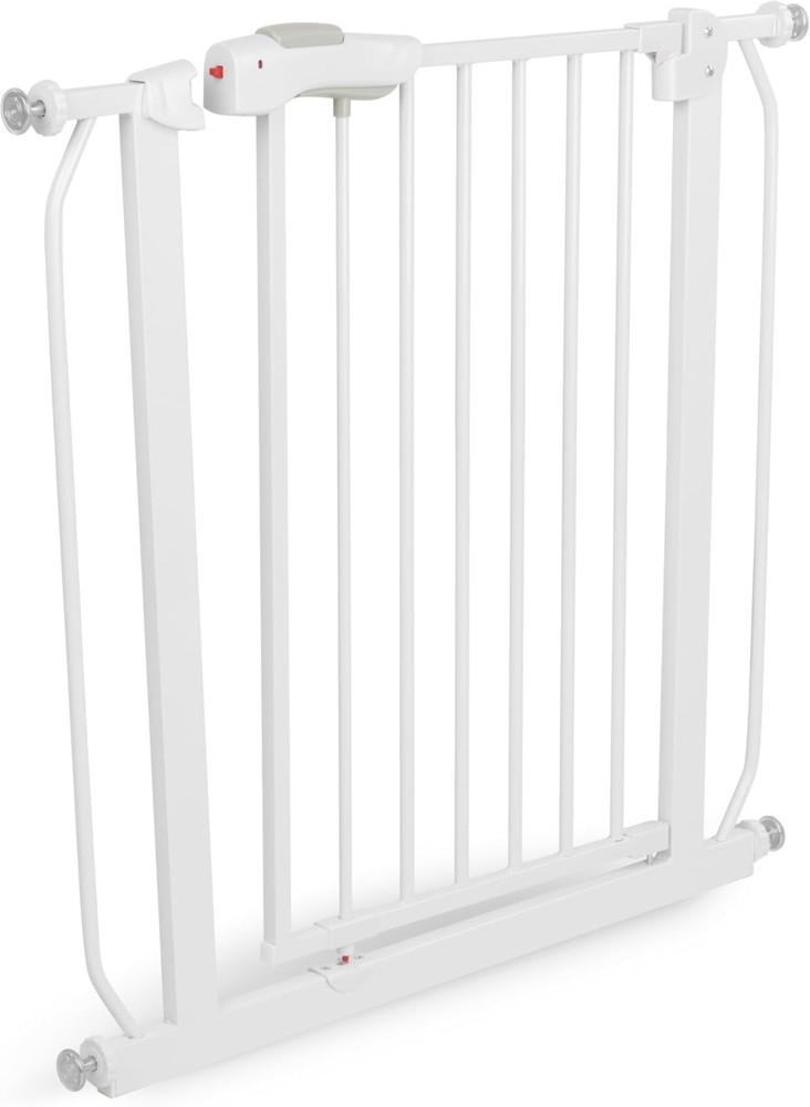 Kikkaboo Treppenschutzgitter All Safe, Türschutzgitter, ausziehbar, erweiterbar weiß Bild 1