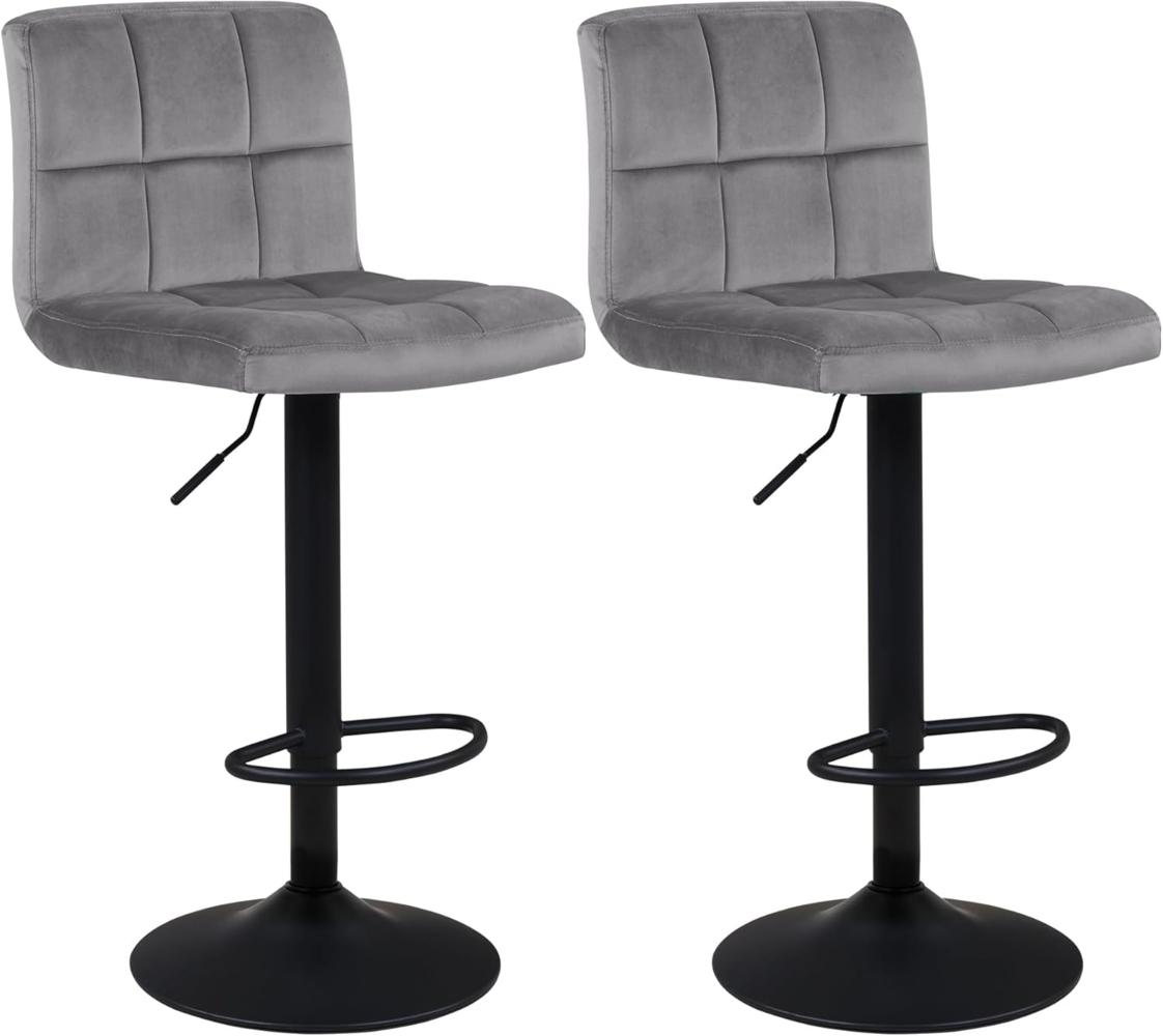 Duhome Barhocker, Barhocker 2ER Set Barstuhl Kunstleder oder Stoff Samt Stoff Lederoptik Bild 1