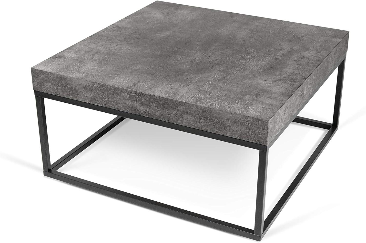 TEMAHOME Petra 75 Kaffeetisch/Kaffeetisch, 75 x 75 x 38 cm, Schwarz Bild 1