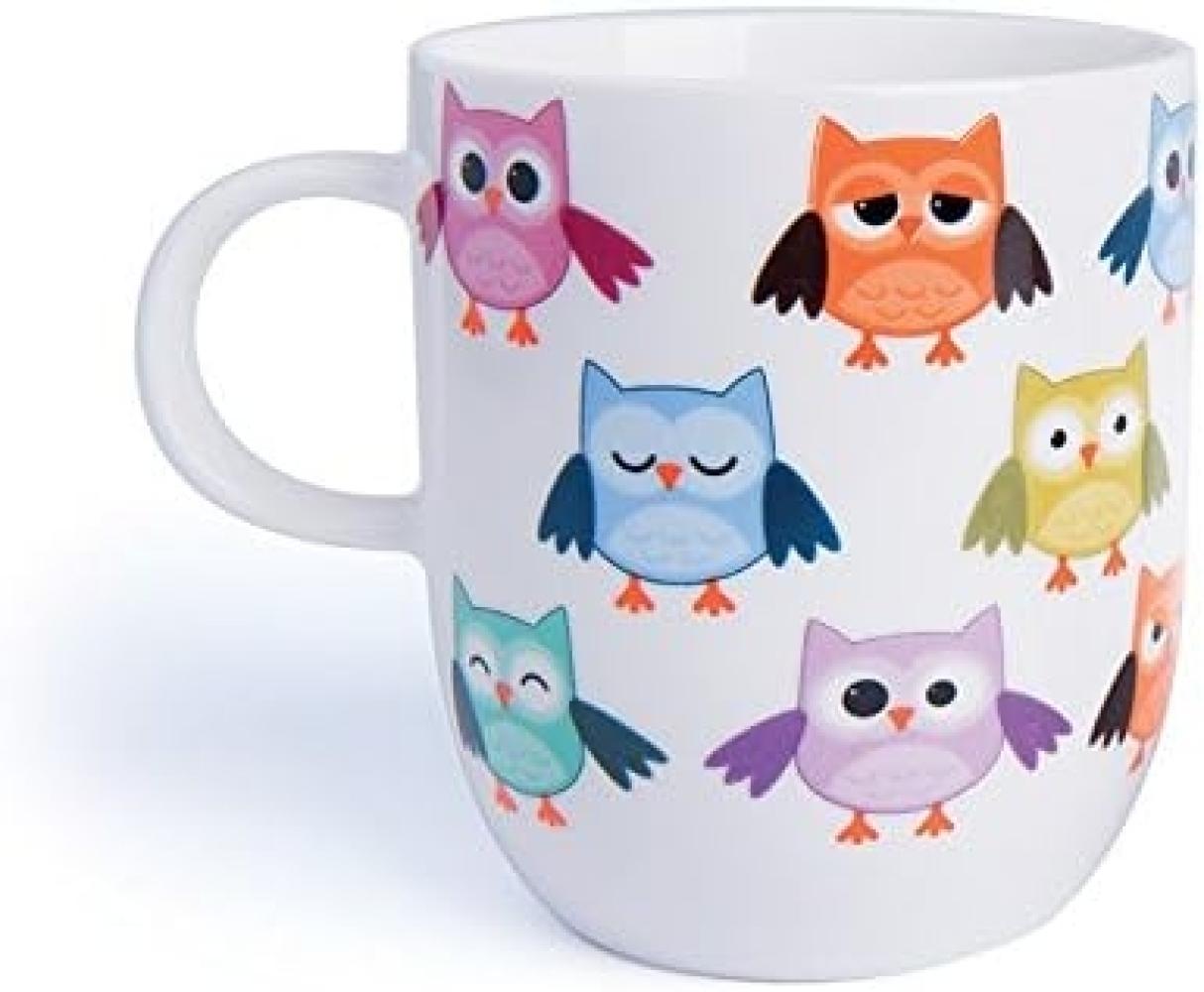 Excelsa Animals Tasse, 400 ml, aus Porzellan, Farbe: Weiß Uhu 1 Stk mehrfarbig Bild 1