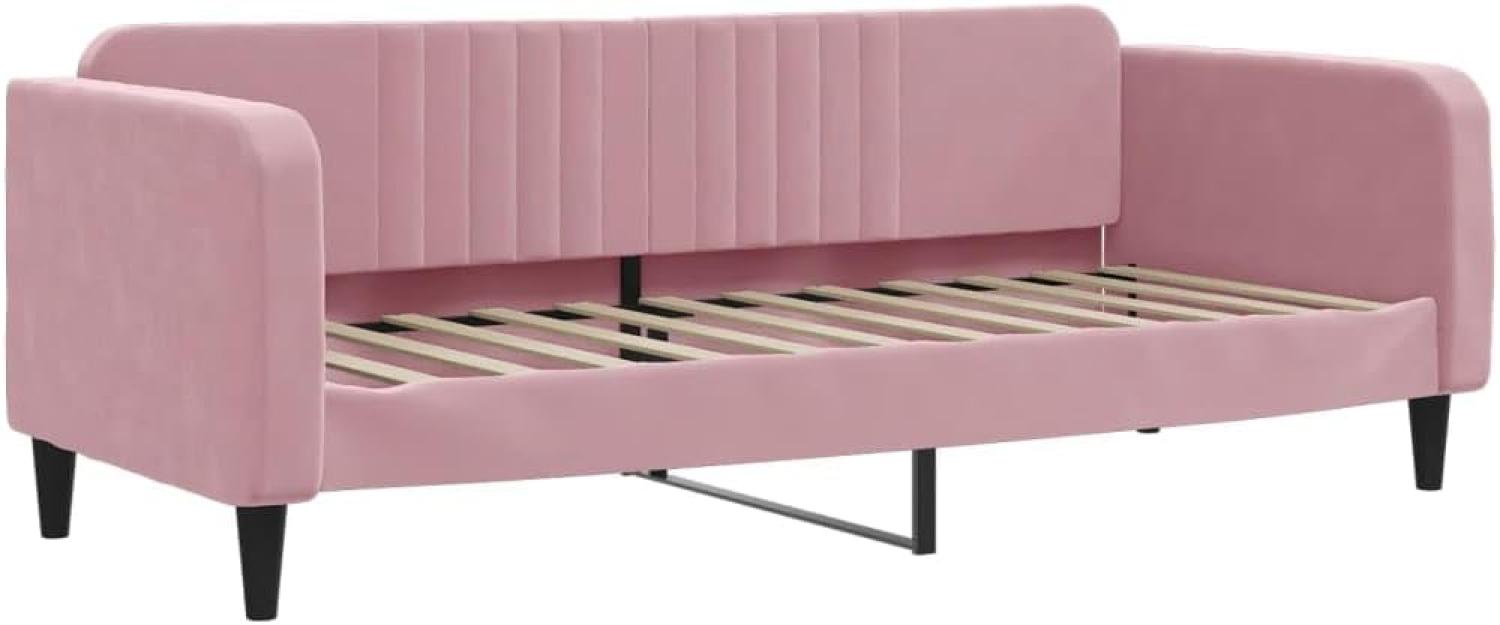 vidaXL Tagesbett Rosa 80x200 cm Samt 354082 Bild 1