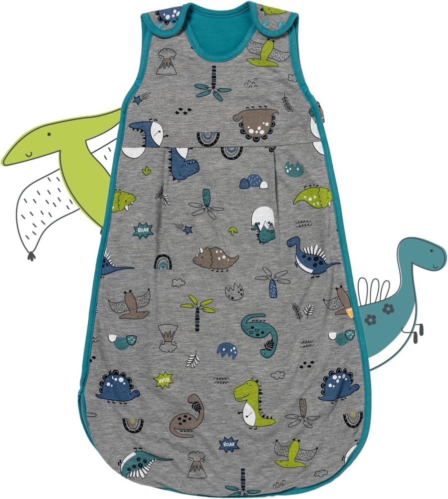 schlummersack Kinder Schlafsack Baby Sommer 130 cm dünn Dino | Sommerschlafsack Baby 1. 0 Tog 1 Tog Baby Schlafsack Sommer | Schlafsack Baby Sommer Frühling Bild 1