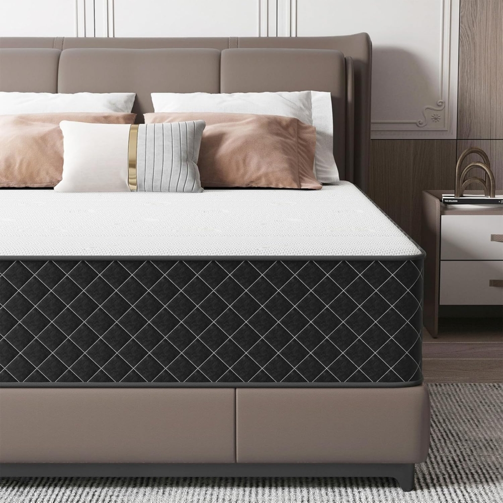 MOLPHIT Matratze 90x200 cm, Höhe 25cm mit Oeko-TEX Zertifiziert, Härtegrad H3 und H4, Innerspring Hybrid Memory Foam Matratze in Einer Box für ultimative Unterstützung und Druckentlastung, 90 x 200 x 25 cm Bild 1