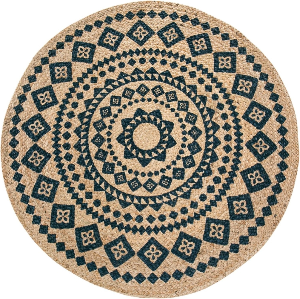 LUXOR living Teppich Mamda, rund, Höhe: 4 mm, Juteteppich, Flachgewebe, reine Naturfaser, In- und Outdoor geeignet Bild 1
