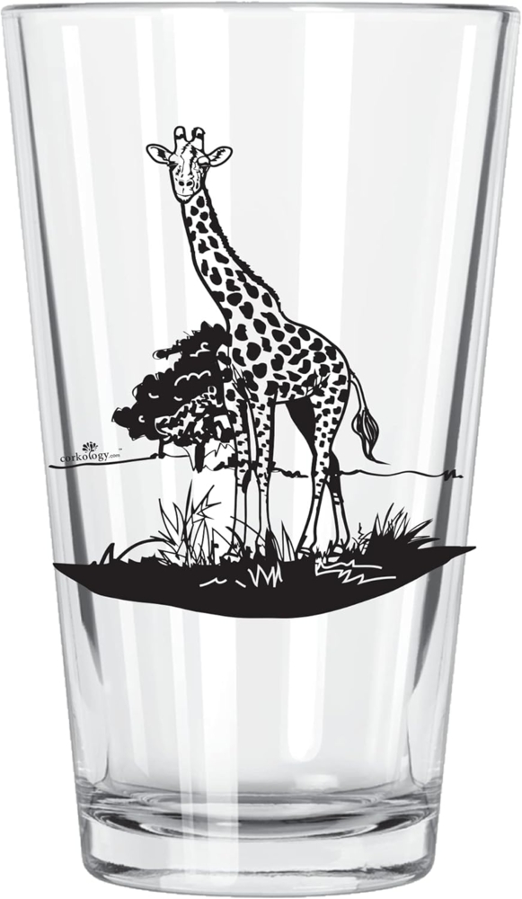 corkology Giraffe Pint-Glas, transparent Bild 1