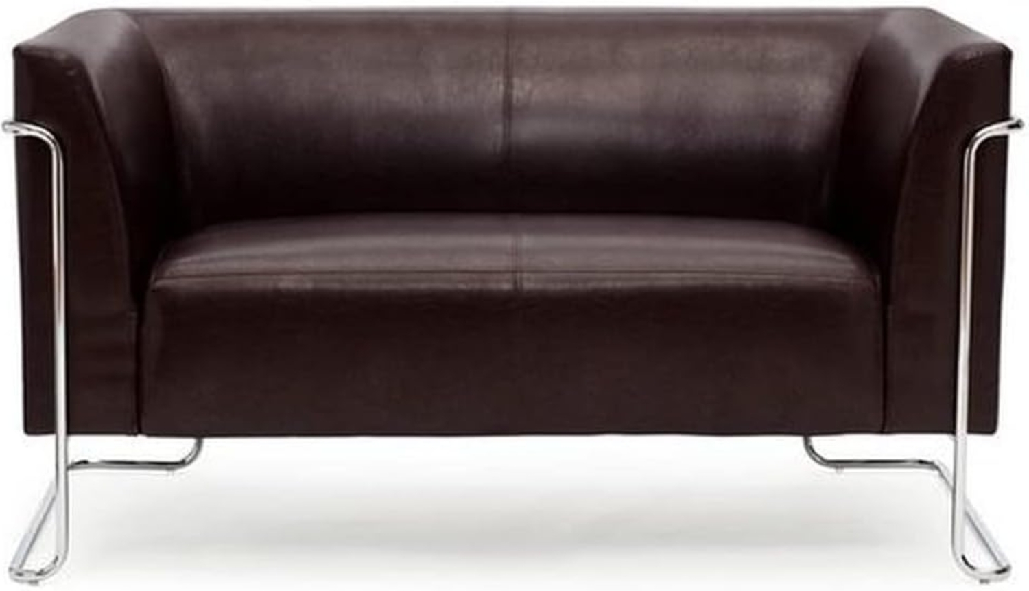 hjh OFFICE Lounge Sofa Curacao Kunstleder Braun Bild 1