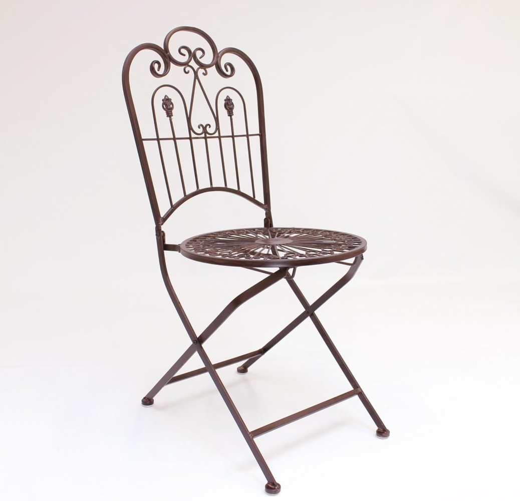 Klappstuhl "Provence" Metallstuhl Stuhl Klappstuhl Klappsessel Relaxsessel Bild 1