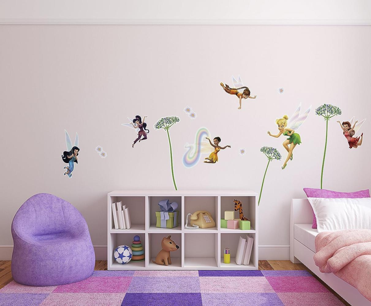 Komar Wandtattoo Sticker Fairies - Tinkerbell und ihre Freundinnen Bild 1