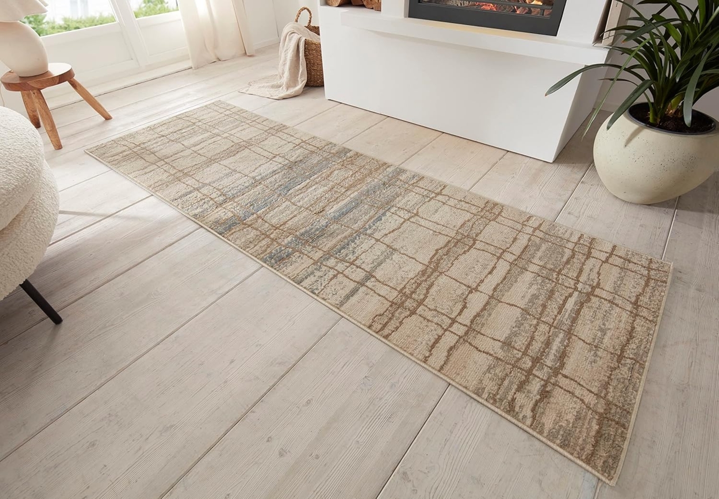 HANSE Home Teppich Jord, rechteckig, Höhe: 8 mm, Kurzflor, Läufer, Vintage, Wohnzimmer, Schlafzimmer, Esszimmer, Flur Bild 1