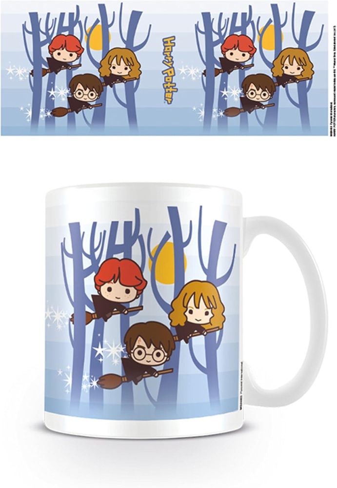Harry Potter Kawaii, Characters Flying Keramik Tasse Größe Ø8,5 H9,5cm Bild 1
