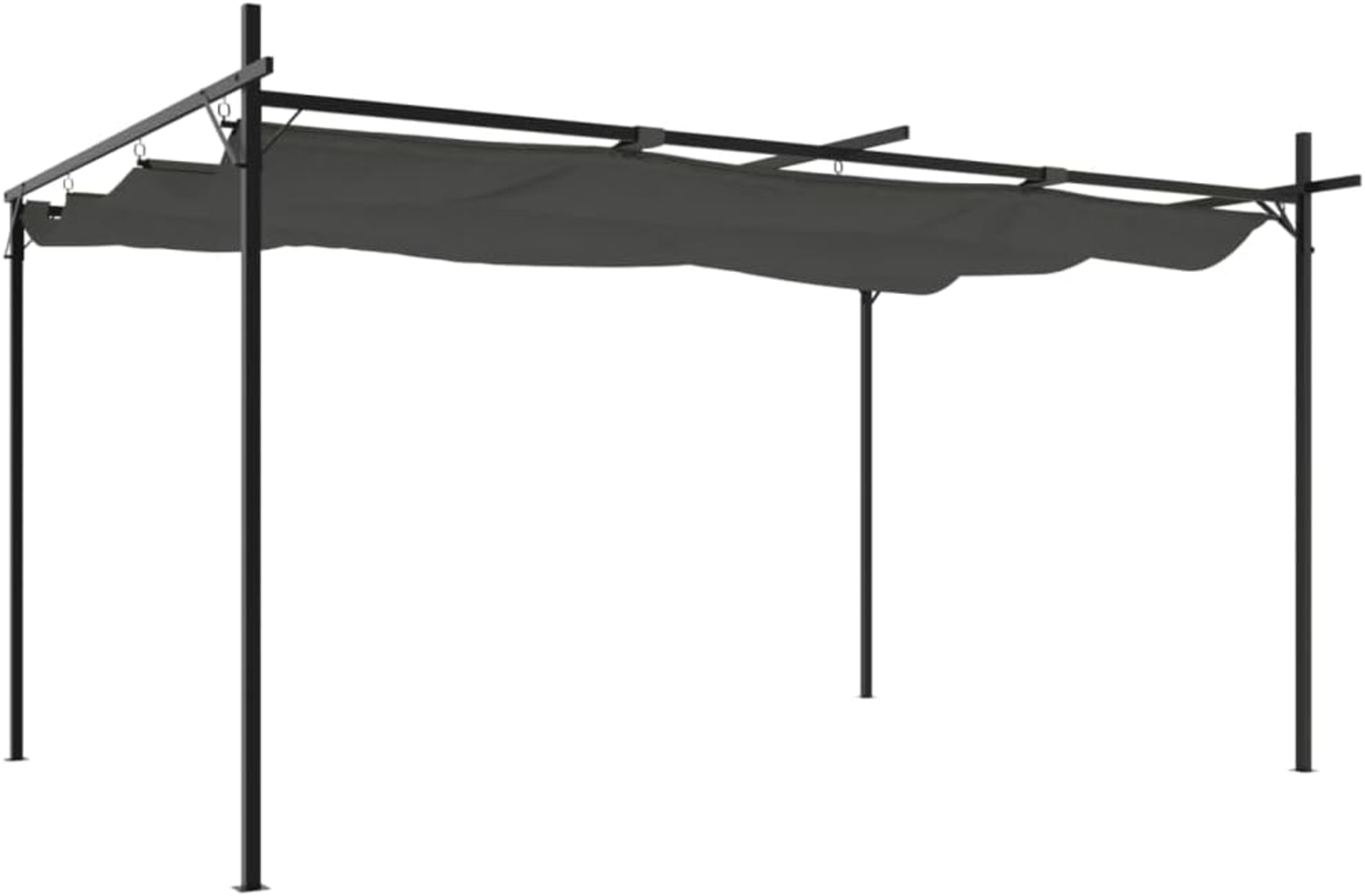 vidaXL Pergola mit Schiebedach Anthrazit 395x292x230 cm 360119 Bild 1