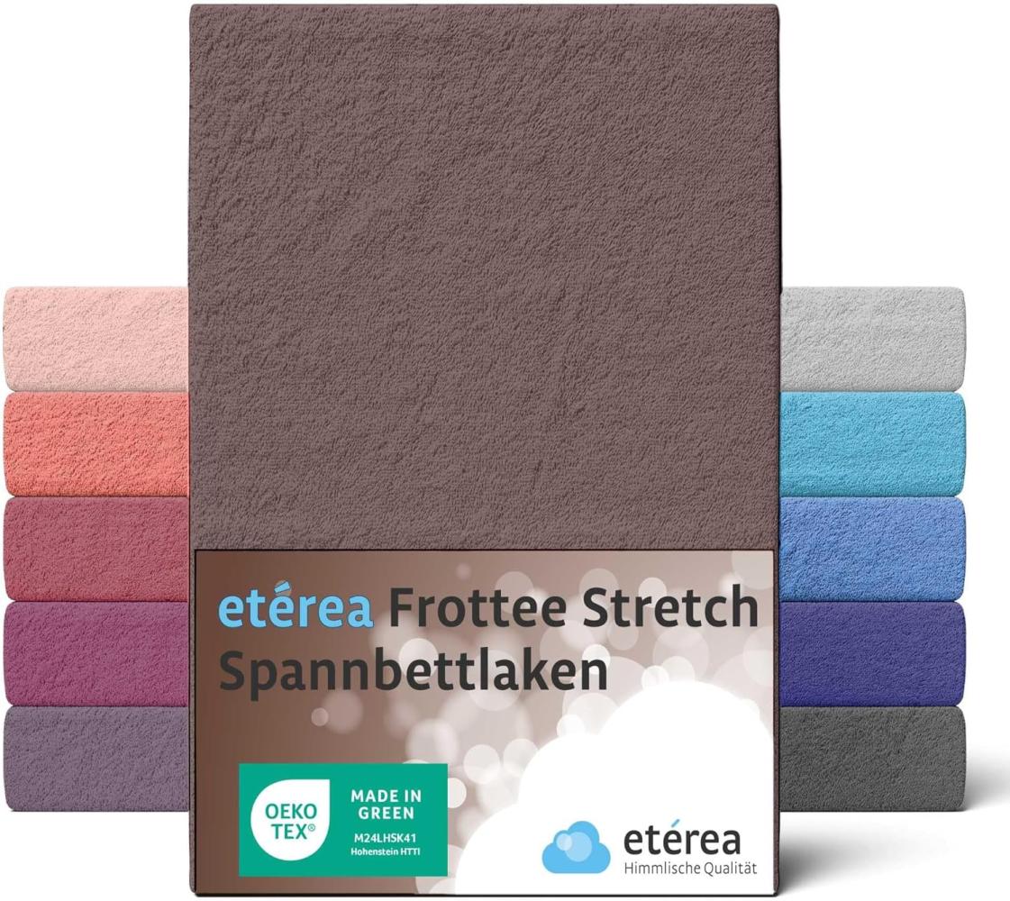 etérea Frottee Spannbettlaken 140x200 - 160x200 cm Dunkelbraun Bild 1