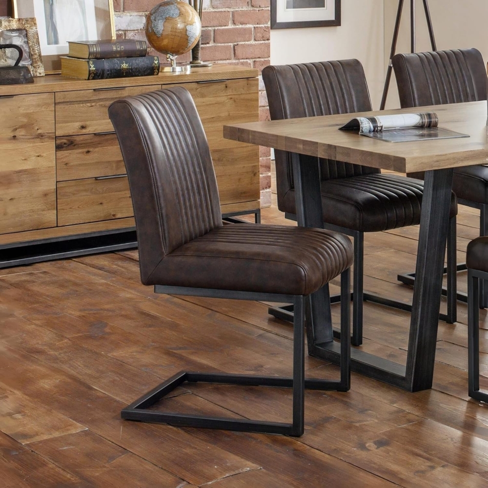 Julian Bowen Brooklyn Stuhl, 2 Stück, braun Bild 1