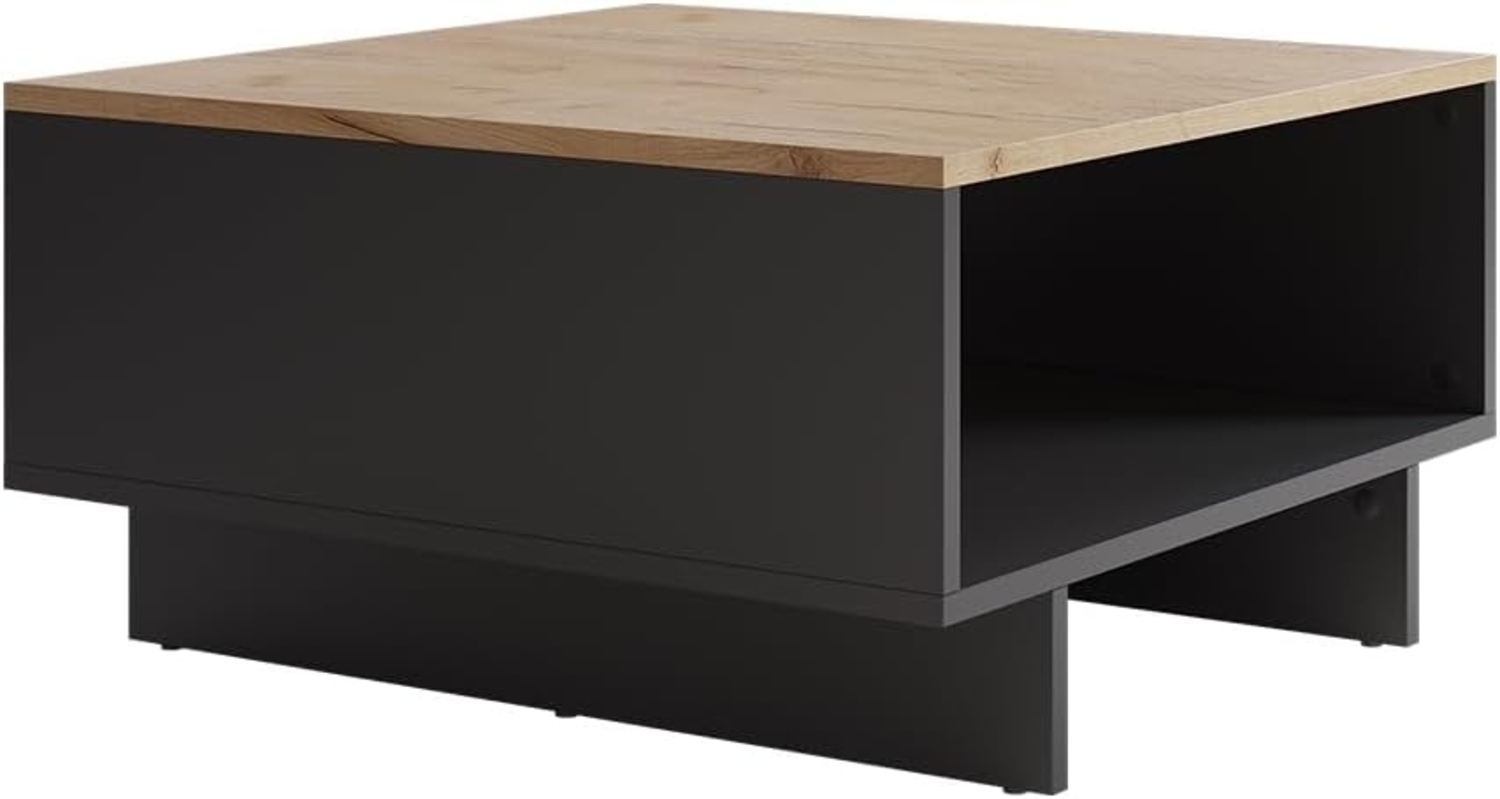 Vicco Couchtisch Luka, Anthrazit/Goldkraft Eiche, 60 x 60 cm Bild 1