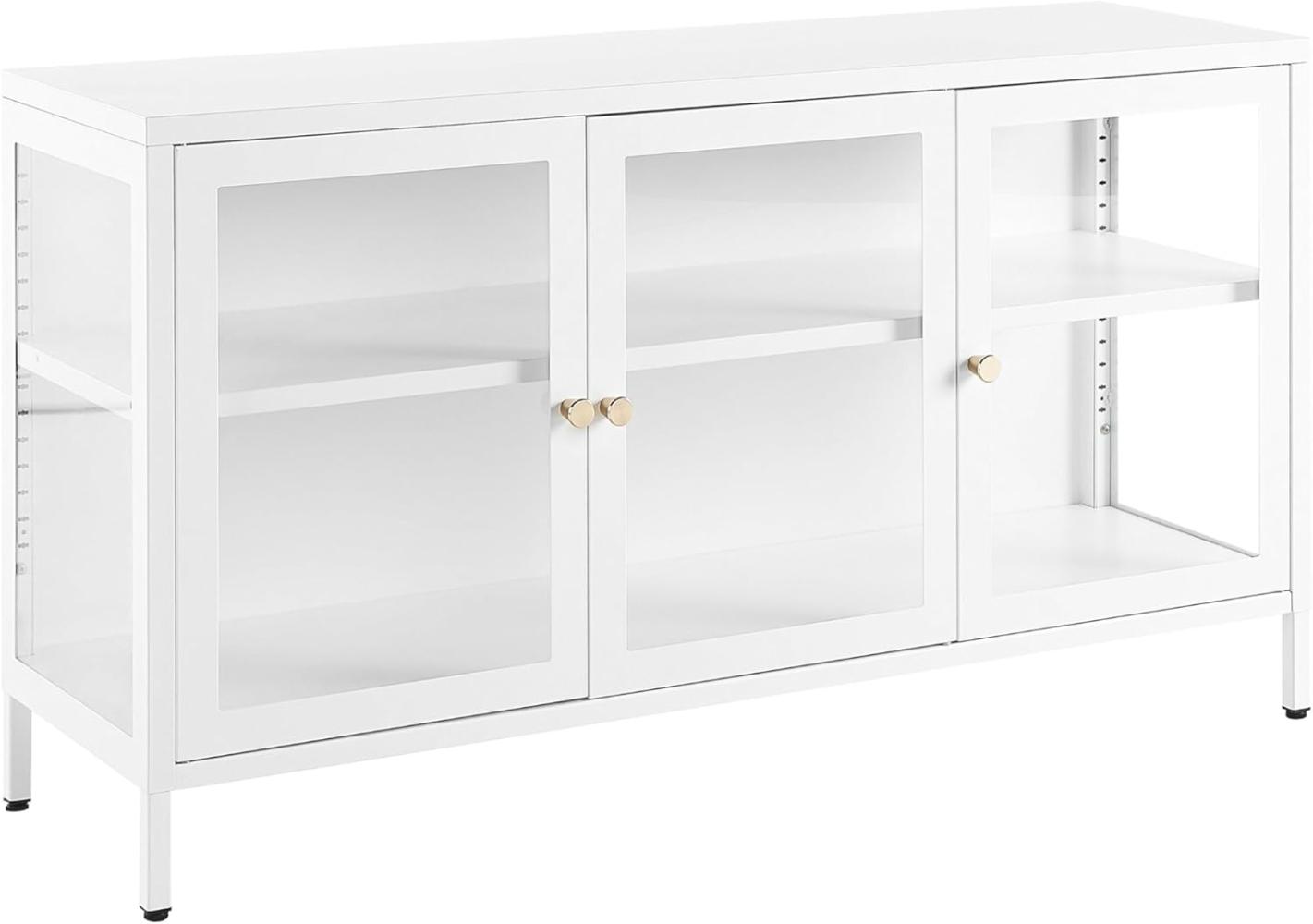 Sideboard NEWPORT Metall 115 cm 35 cm Weiß Bild 1