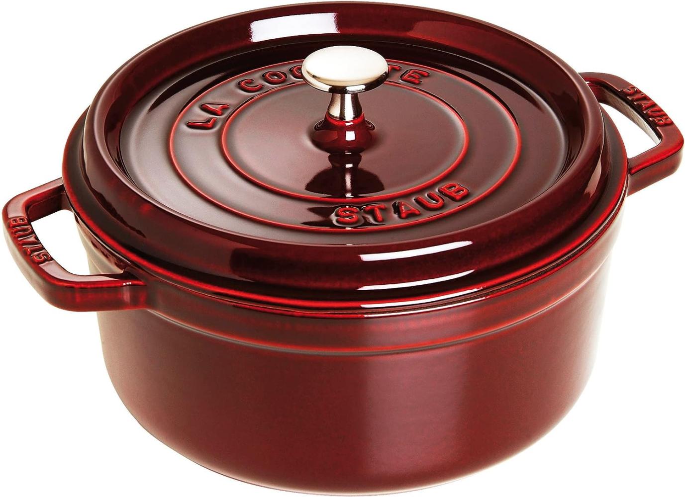 Staub La Cocotte Cocotte 24 cm, rund, Grenadine-Rot, Gusseisen Bild 1