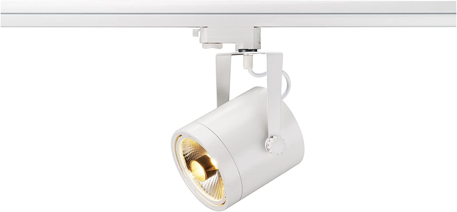 SLV 153421 EURO SPOT Track rund weiß GU10 max. 75W inklusive 3Phasen-Adapter Bild 1