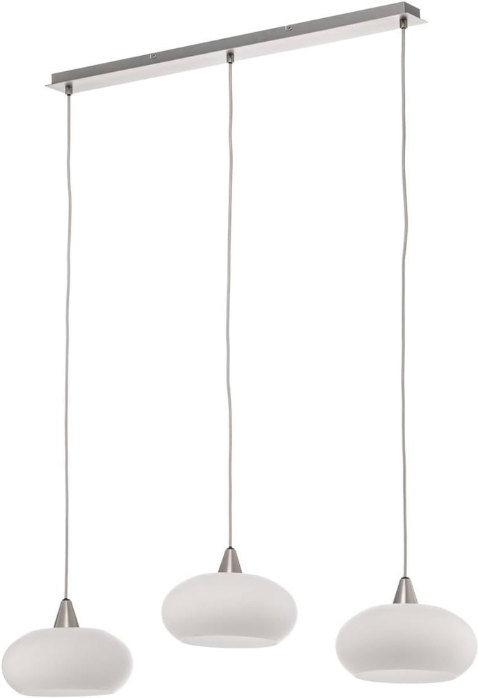 Lucande Hängeleuchte Sharvil, Glas Weiß IP20, 3 x 15 W LED Bild 1