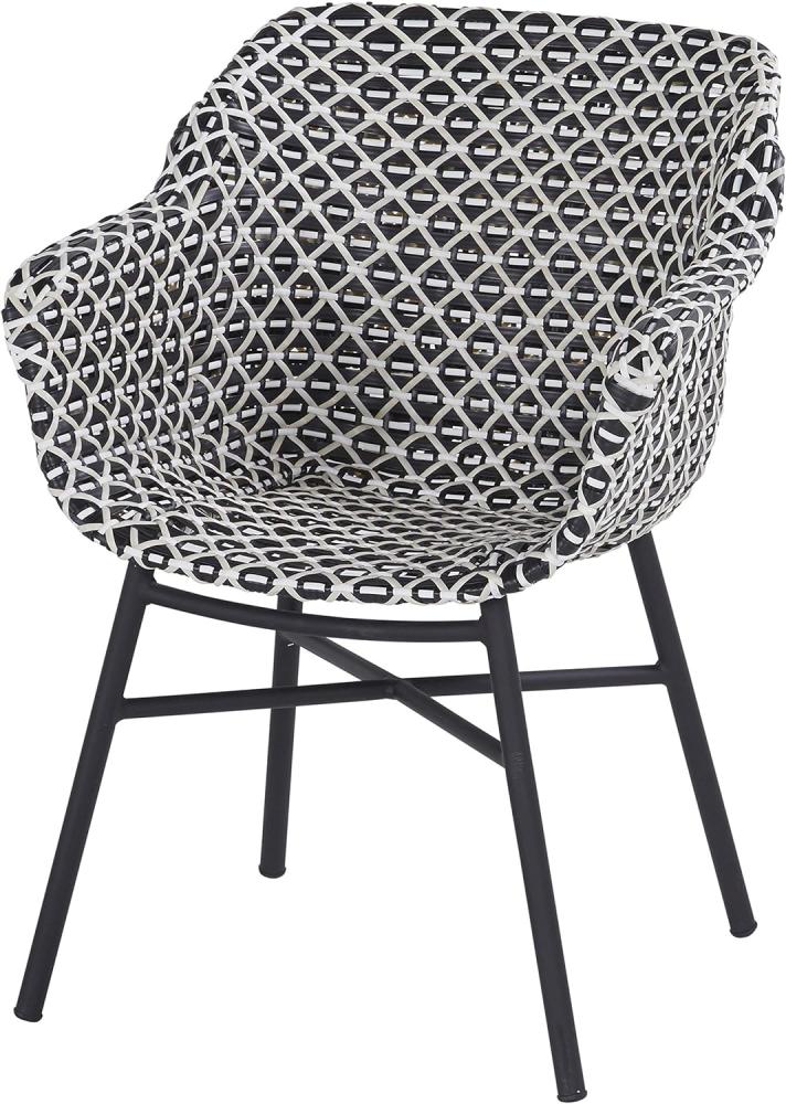 Delphine Dining Sessel (carbon black / white-black) Bild 1