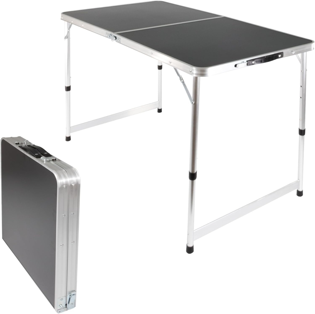 Campingtisch höhenverstellbar, Klapptisch 120 x 60 cm, Tapeziertisch Bild 1