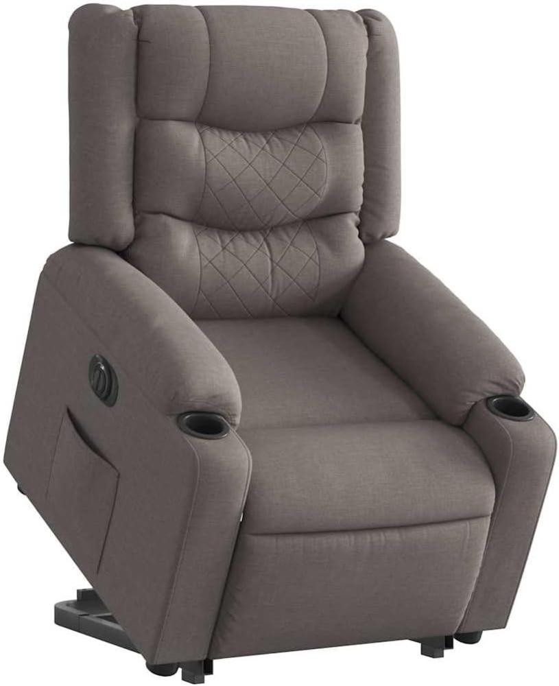 Relaxsessel mit Aufstehhilfe Elektrisch Taupe Stoff 3310279 Bild 1