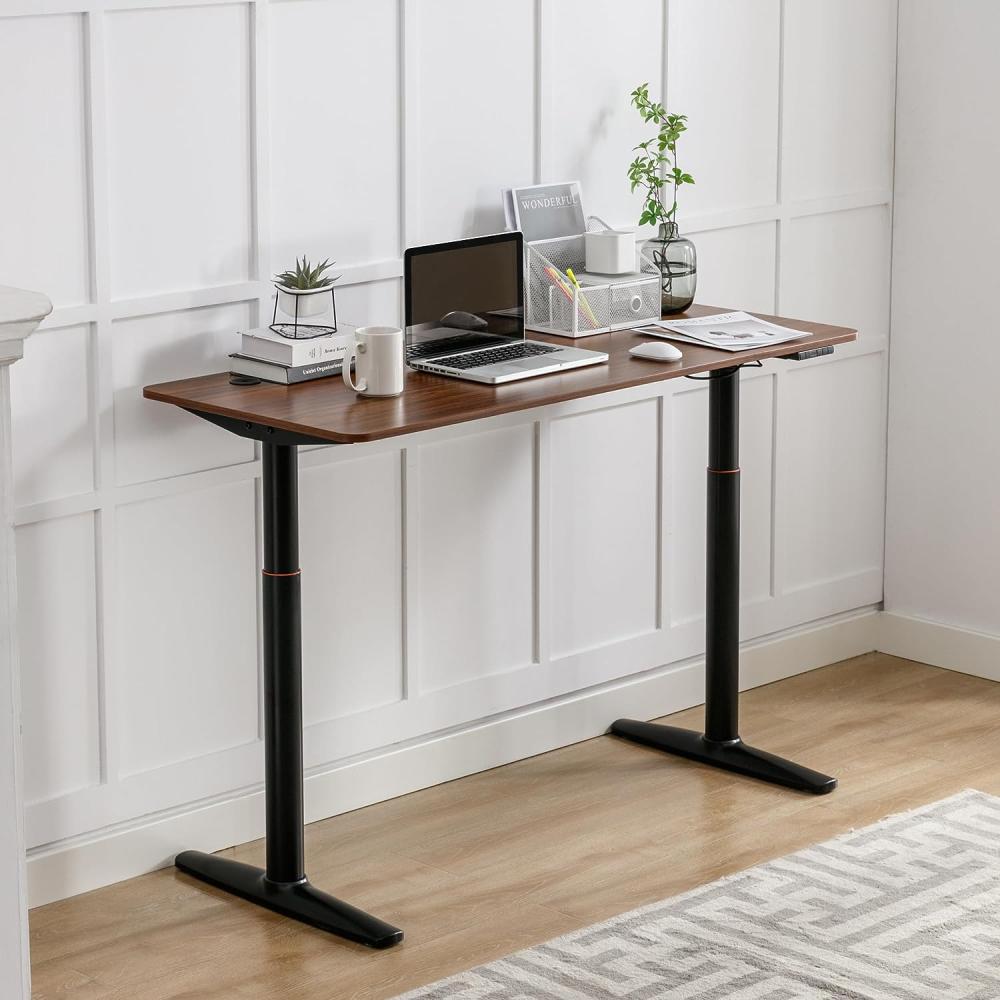 Höhenverstellbarer Tisch Arogno 120x60 cm Walnussoptik [pro. tec] Bild 1