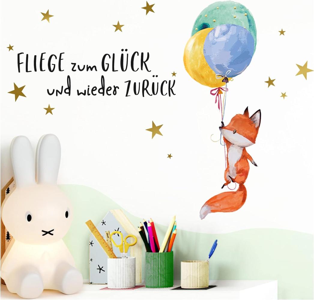 Little Deco 'Fliege zum Glück Fuchs' Wandtattoo Bild 1