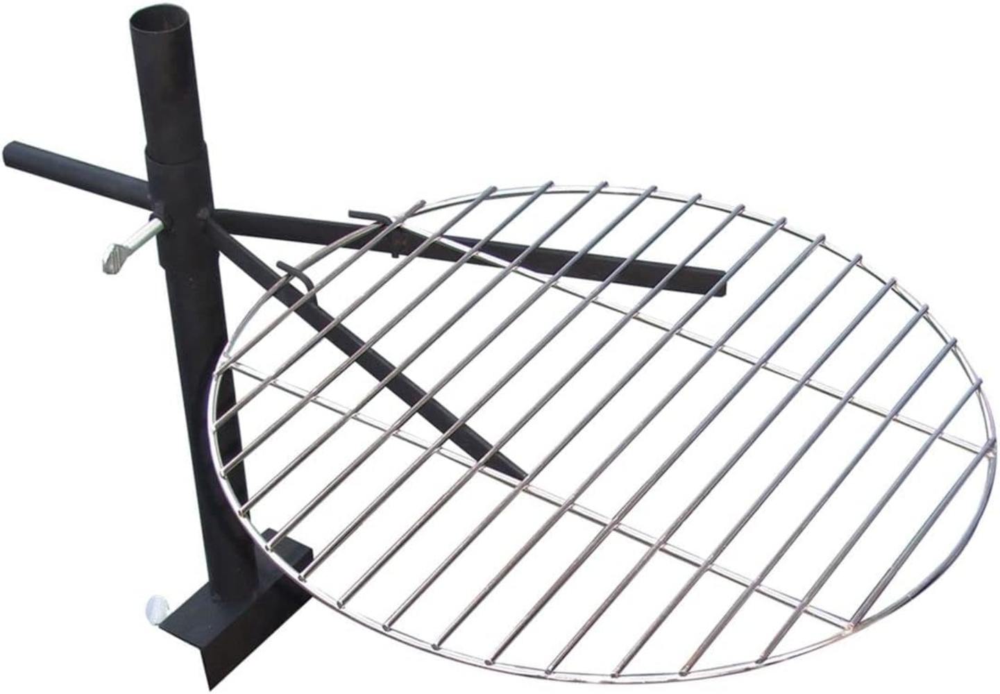 Grillrost für Feuerschale Edelstahl höhenverstellbar schwenkbar Grill Ø 40cm Bild 1