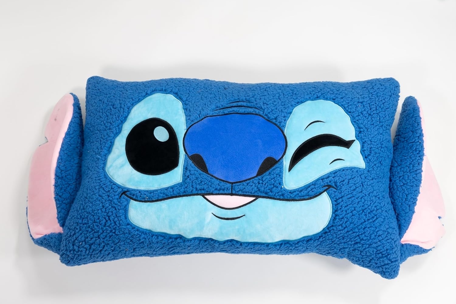 Disney Stitch Sherpa Kissen 75x45 cm – Weiches Kuschelkissen für Sofa & Bett Bild 1