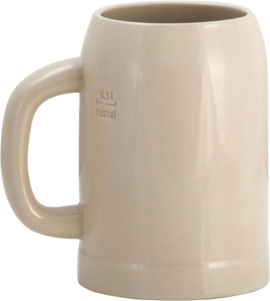Grenzauer-Bierkrug Humpen 1 Stk. 0,5 Liter mit Eichstrich Steinkrug Bild 1
