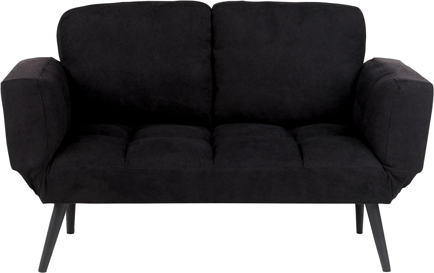 Beliani 'BREKKE' 2-Sitzer Schlafsofa, Schwarz Bild 1