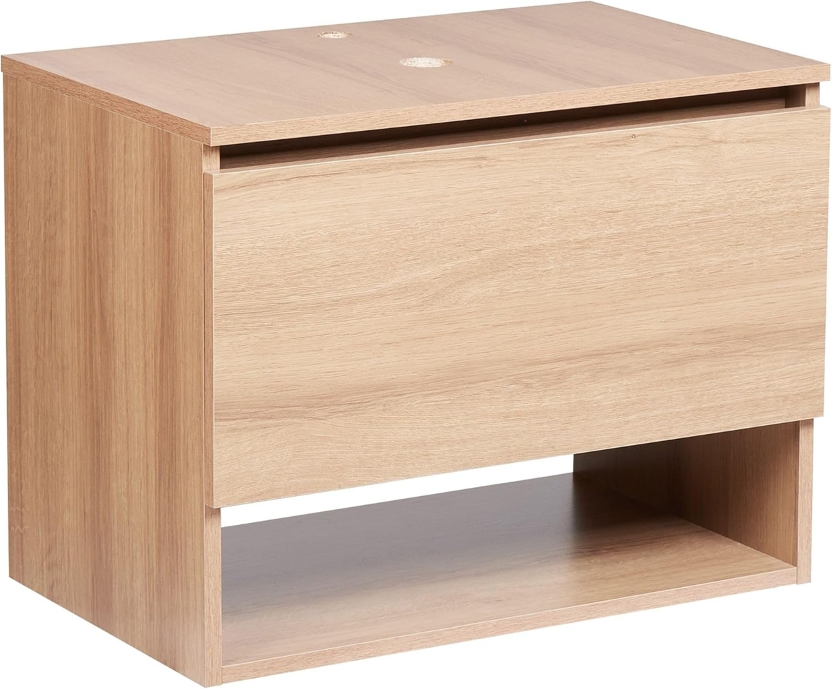 Wandmontierter Waschtischunterschrank NATAL 60 cm Hellbraun Bild 1