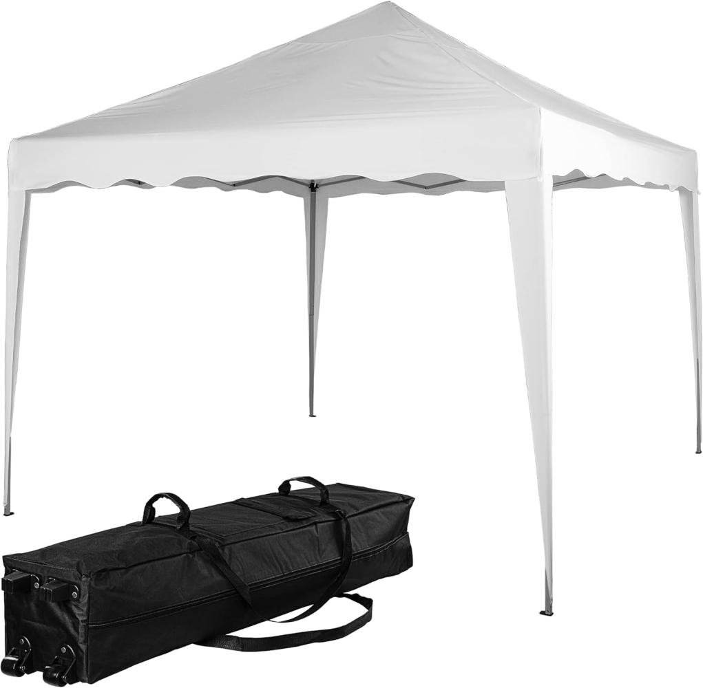 INSTENT® Pavillon "BASIC" 3x3,Trolley, Stahl, weiß Bild 1