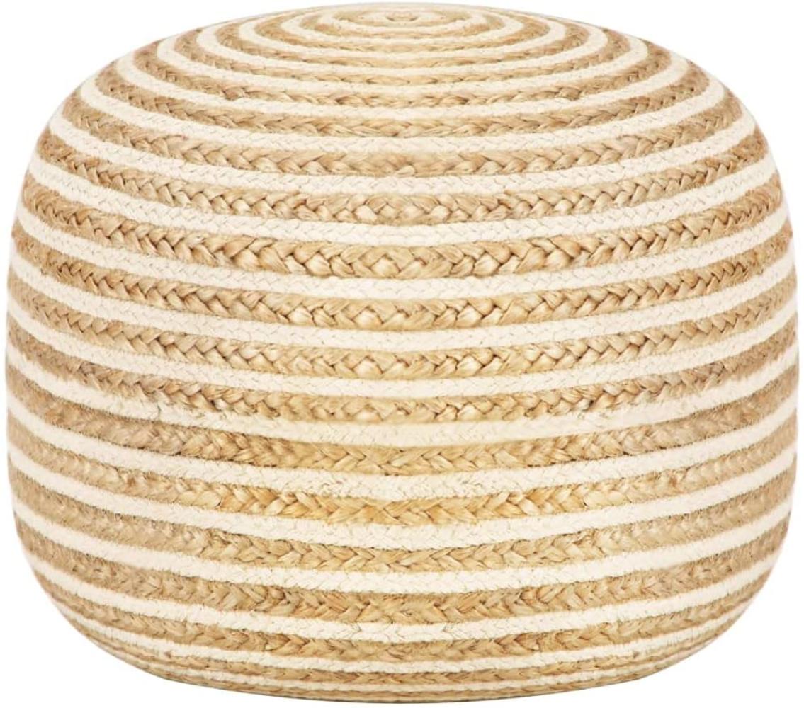 Handgefertigter Sitzpuff 45 x 30 cm Jute [248073] Bild 1