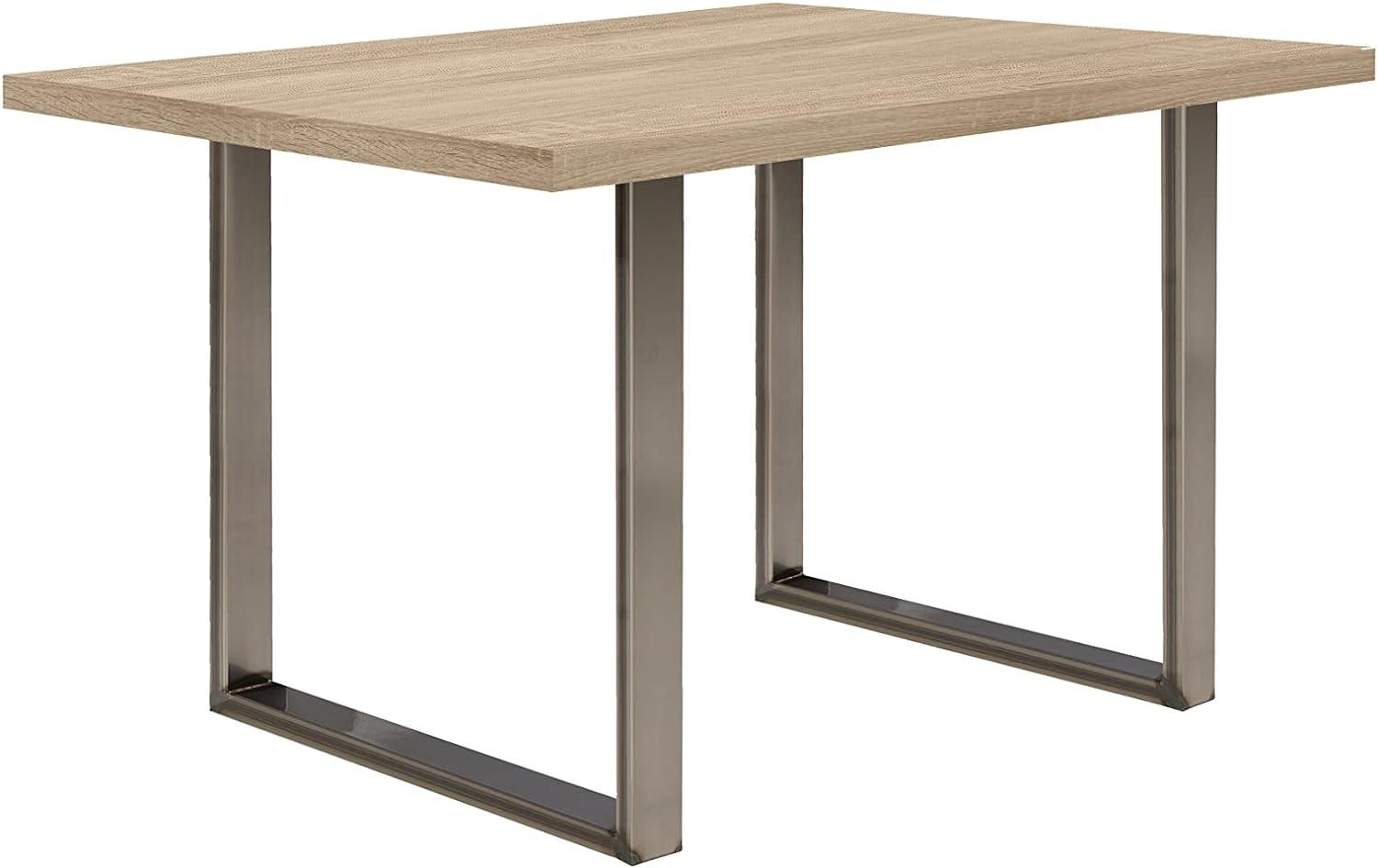 FORTE Tables Esstisch, Holzwerkstoff, Beige, 140 x 74,7 x 90 cm Bild 1