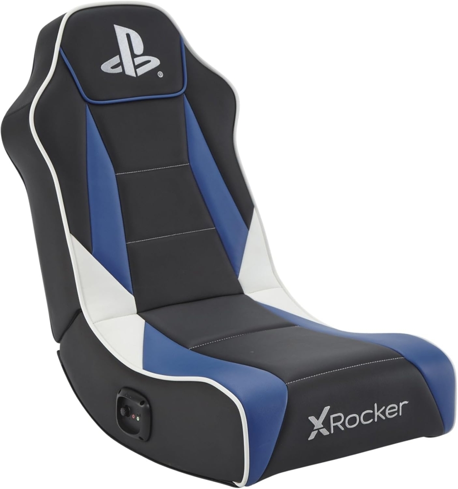 X Rocker Sony Playstation 5 Geist 2.0 Floor Rocker Gaming Sessel mit 2.0 Audiosystem | PS5 Kindersessel Bild 1