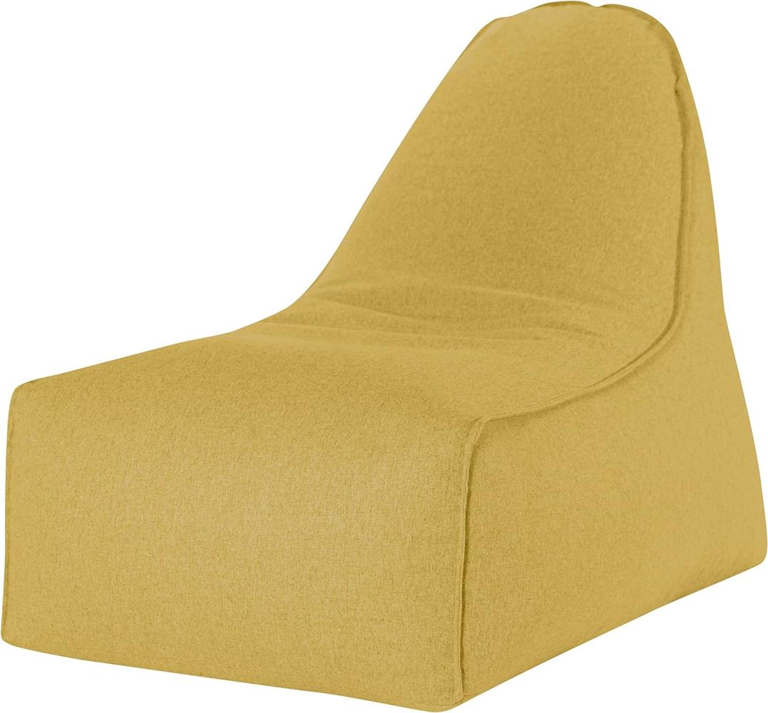 Sitting Point Sitzsack Felt senfgelb Bild 1