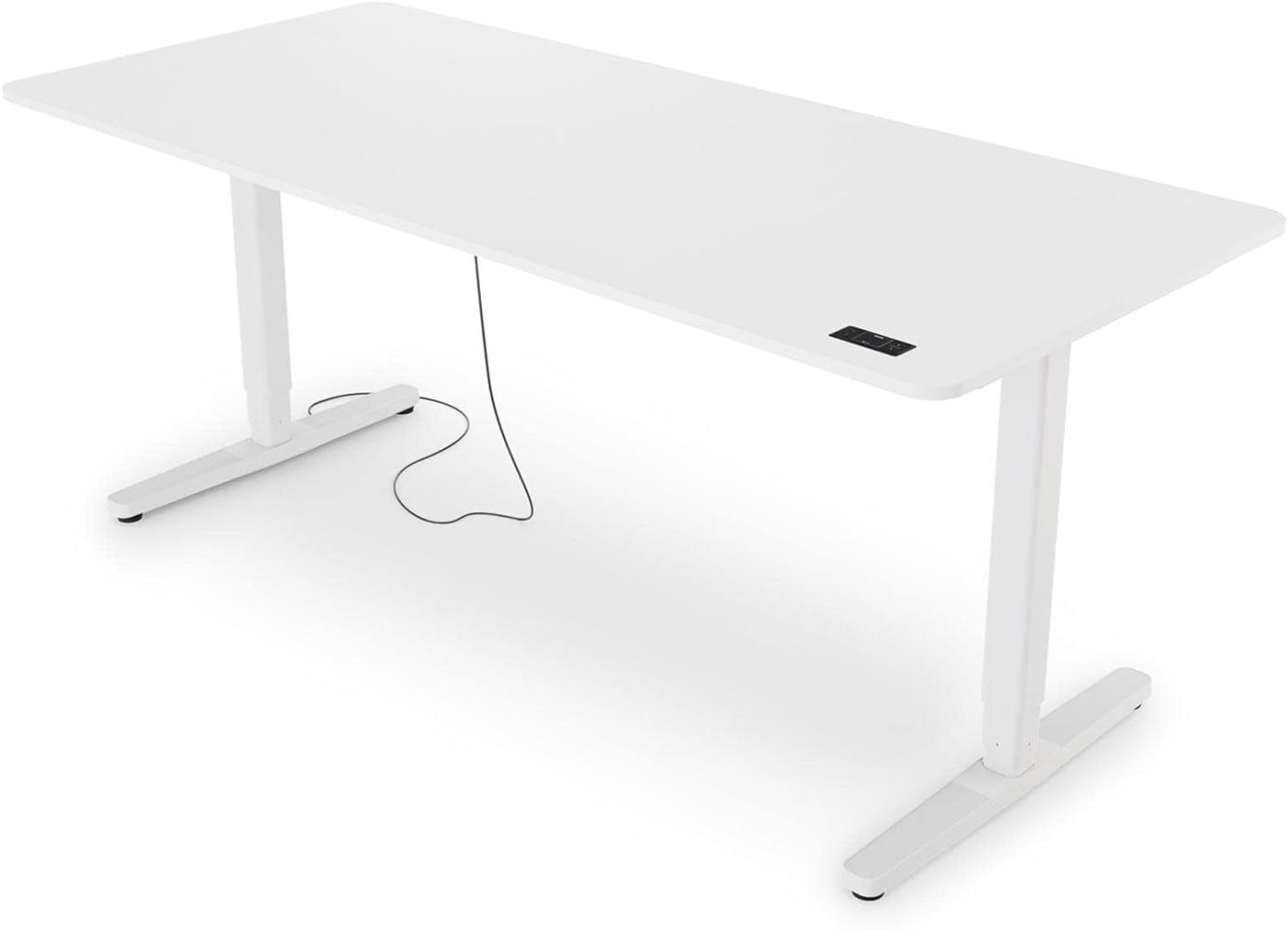 Yaasa Desk Pro II Elektrisch Höhenverstellbarer Schreibtisch, 180x80 cm, Off-White, mit Speicherfunktion und Kollisionssensor Bild 1