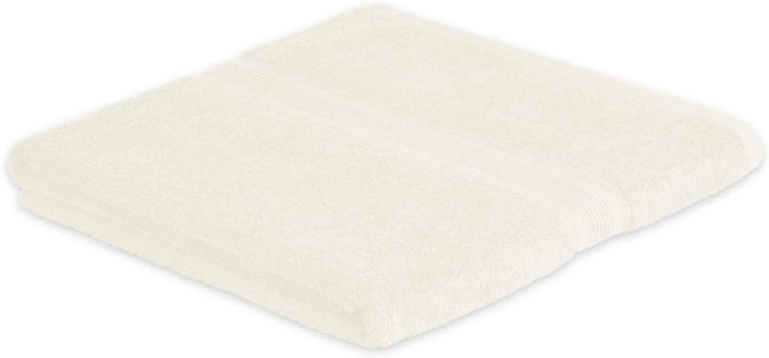 Badetuch Frottier 500 g/m² 100 x 150 cm Naturweiß Bild 1