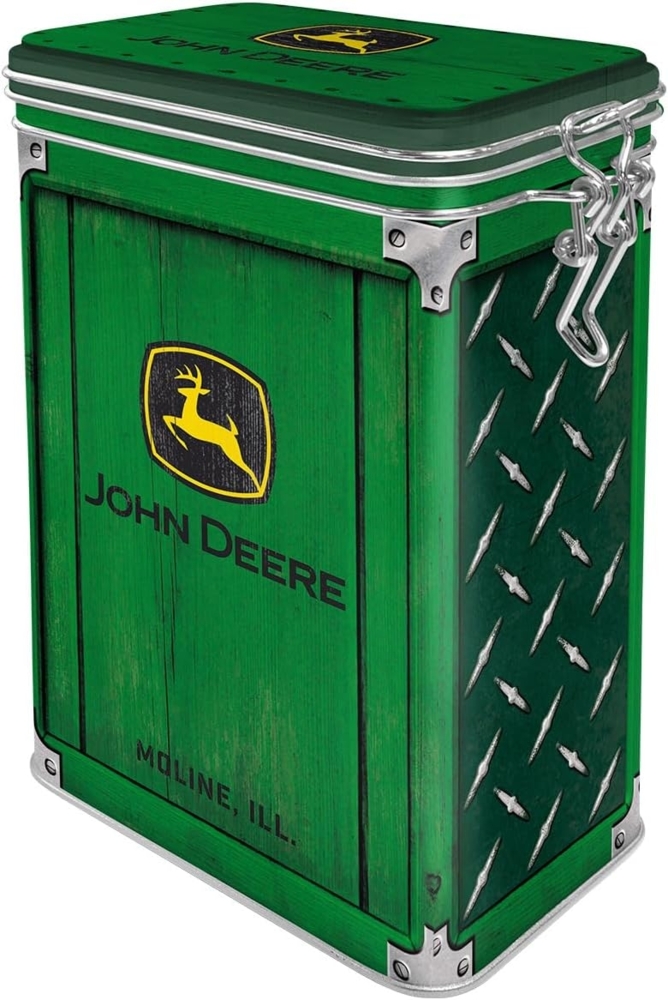 Nostalgic-Art Kaffeedose Aromadose - John Deere - John Deere - Diamond Plate Green Bild 1