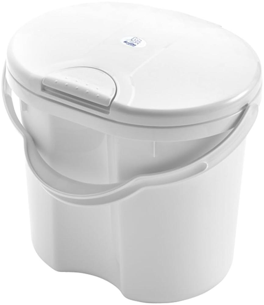 Rotho TOP Windeleimer 11 L Abfalleimer recycled zero waste version white Bild 1