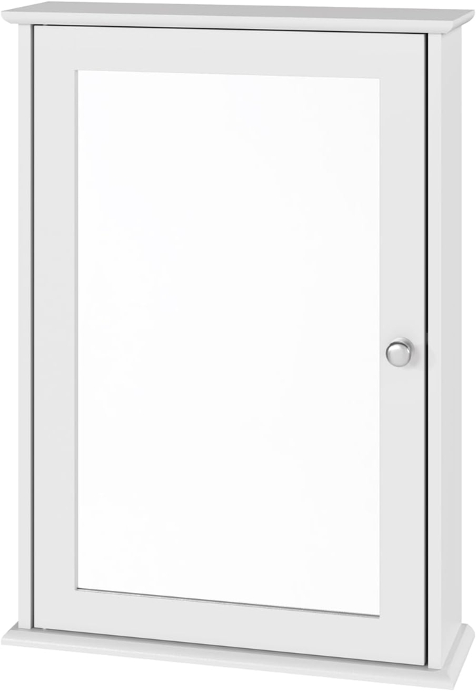 eSituro SBP0027 Spiegelschrank Badspiegel Hängeschrank mit Türen Wandschrank Badschrank Weiß BHT ca: 42 x 58,5 x 12 cm Bild 1